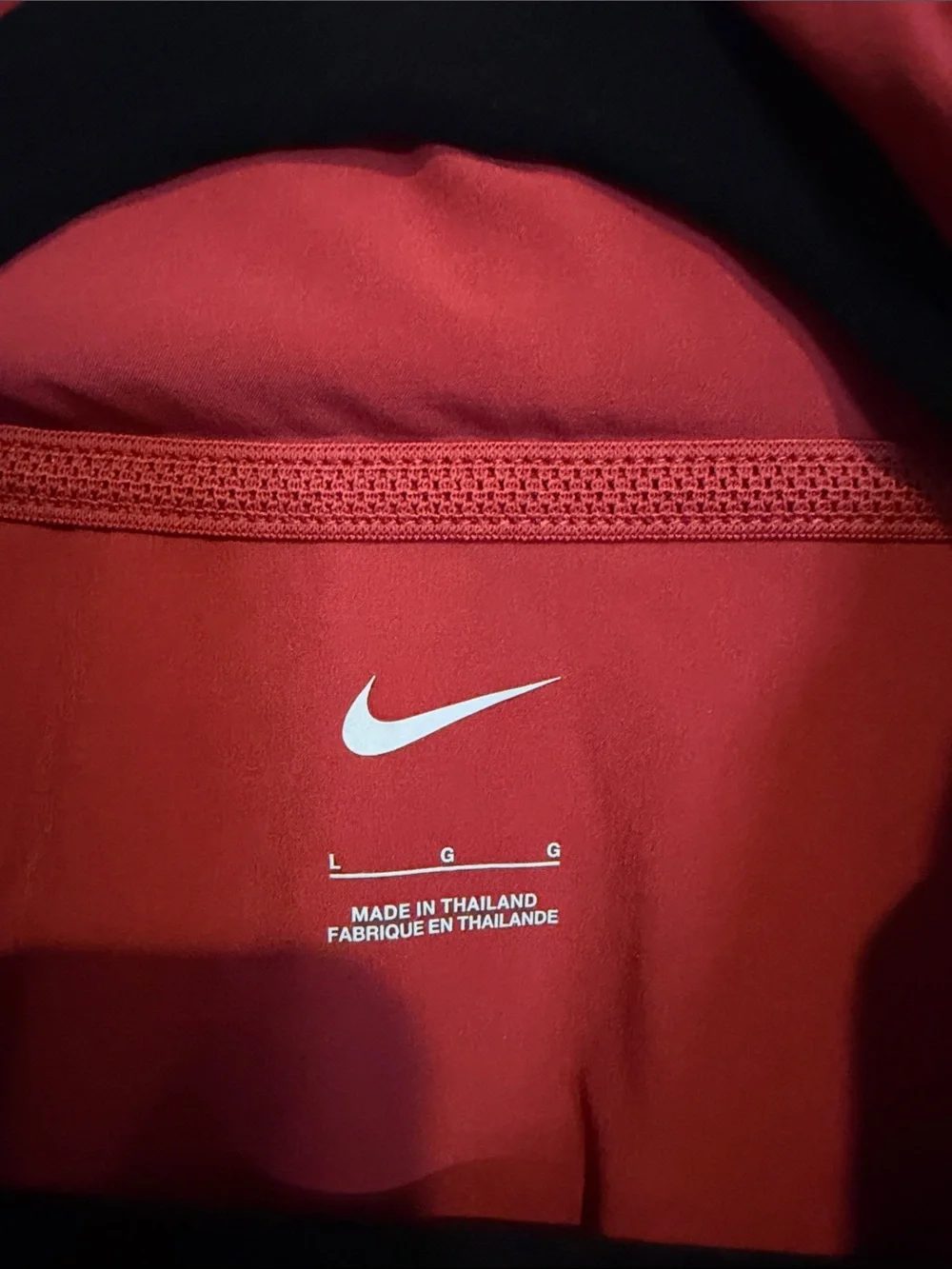 Team issued Nike Red Cyclones Lightweight Half-Zip Pullover